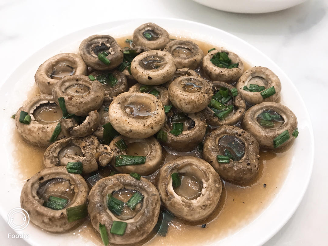 香煎口蘑  鲜的扭起来