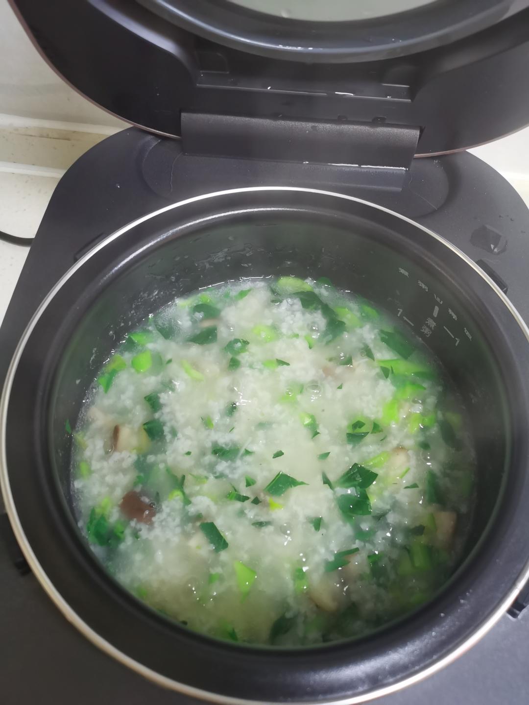 干贝青菜粥