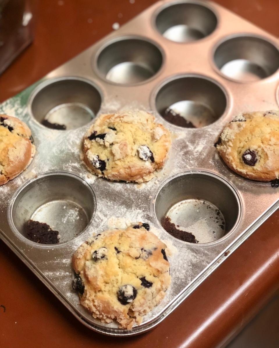 蘑菇头蓝莓麦芬