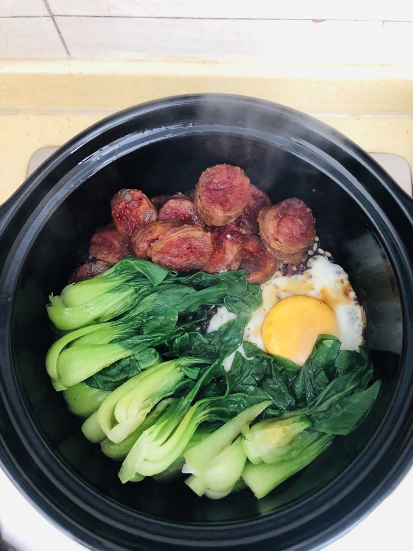 香喷喷的🍲腊肠煲仔饭（砂锅版）超简单神速