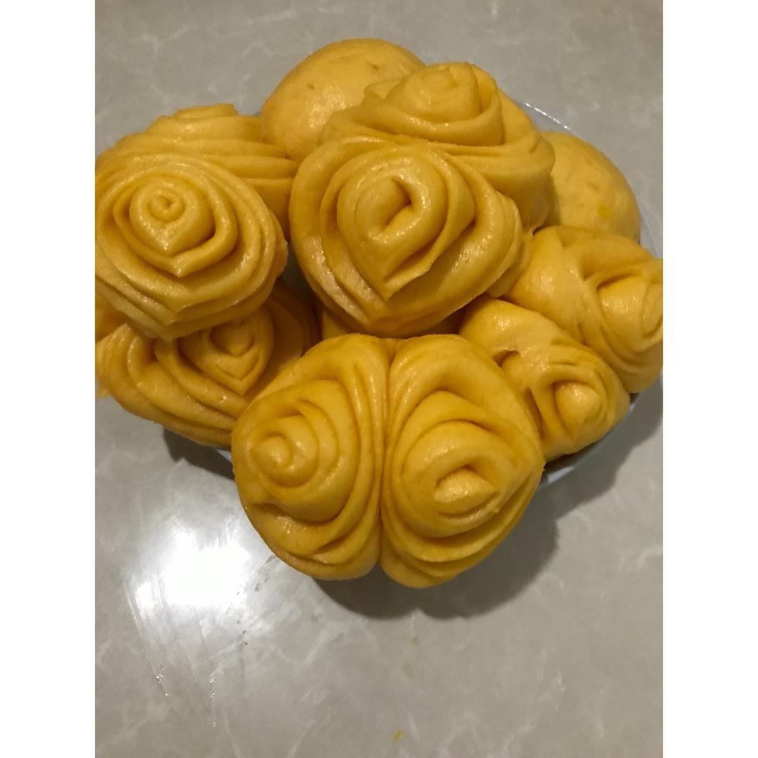 南瓜花卷馒头