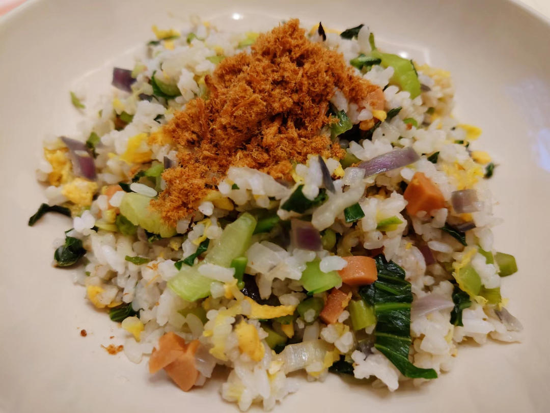 【一人食】蔬菜炒饭的做法