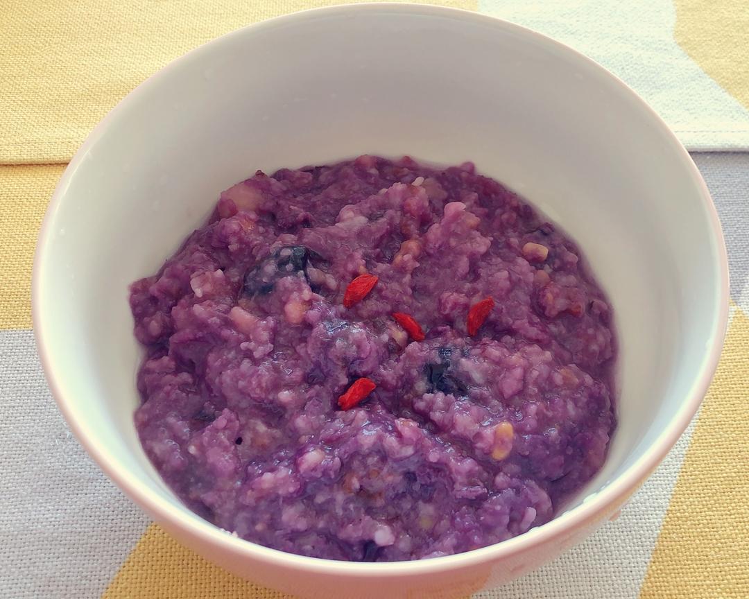 红枣紫薯粥（电饭锅预约煮）的做法