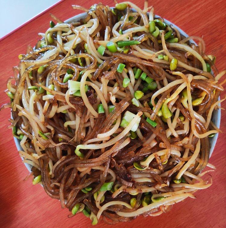 豆芽炒粉丝