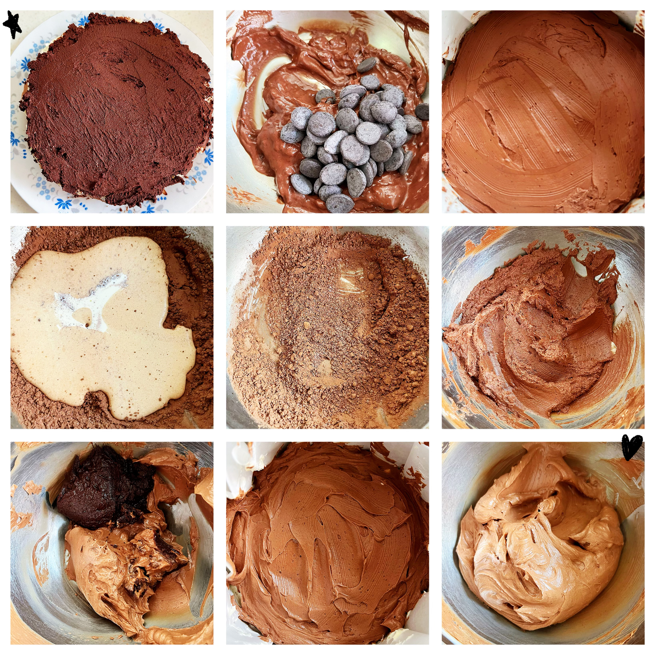免烤巧克力芝士蛋糕的做法 步骤2