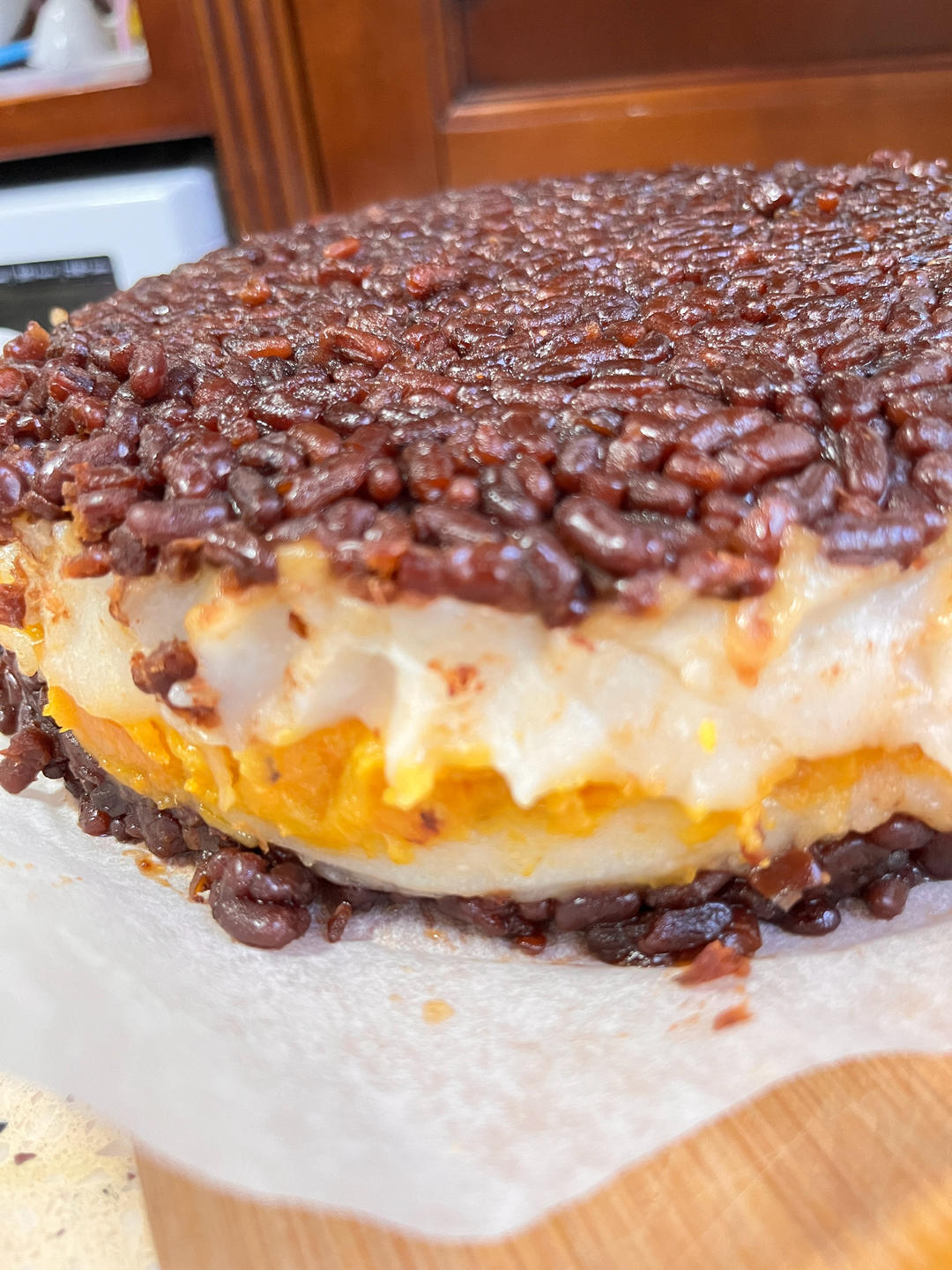 多彩蜜豆红薯糯米糕