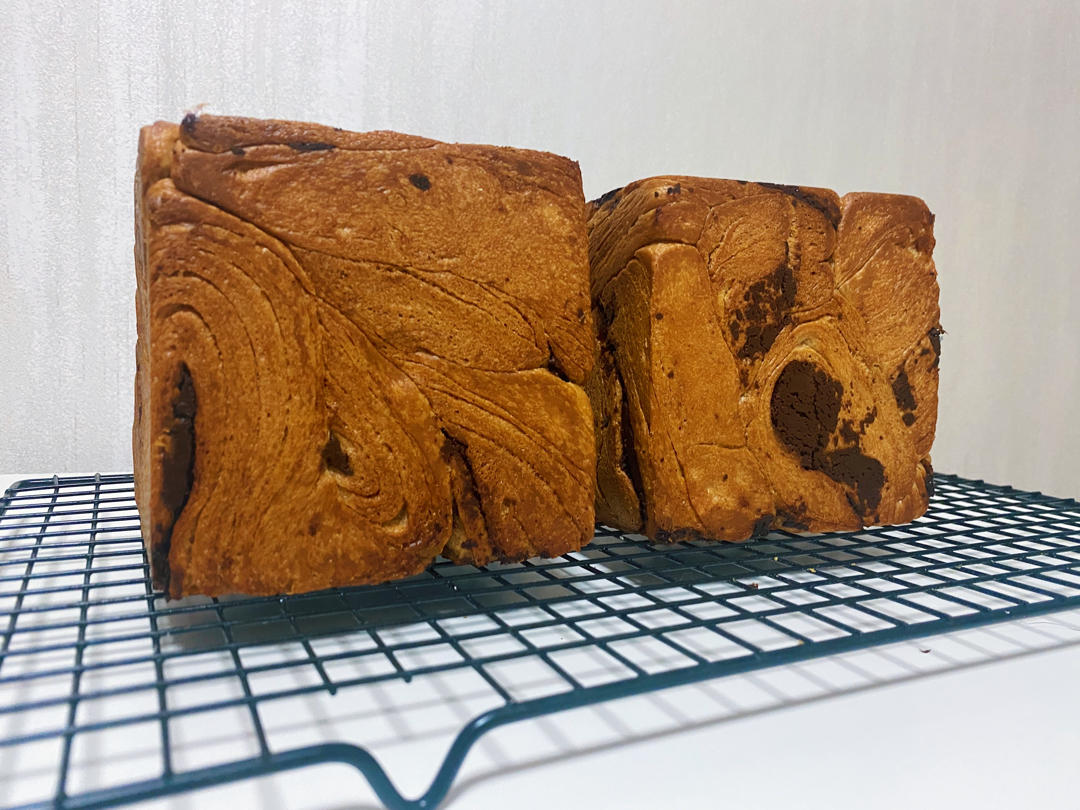 #烤100个面包# 009巧克力飓风吐司🍫🍞