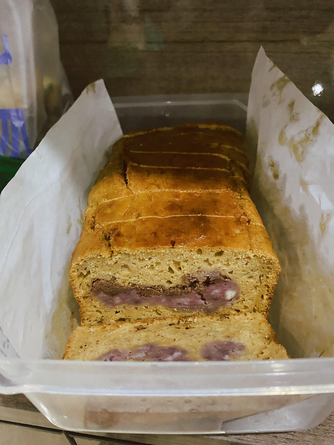 红豆香芋快手面包丨健康·烘焙