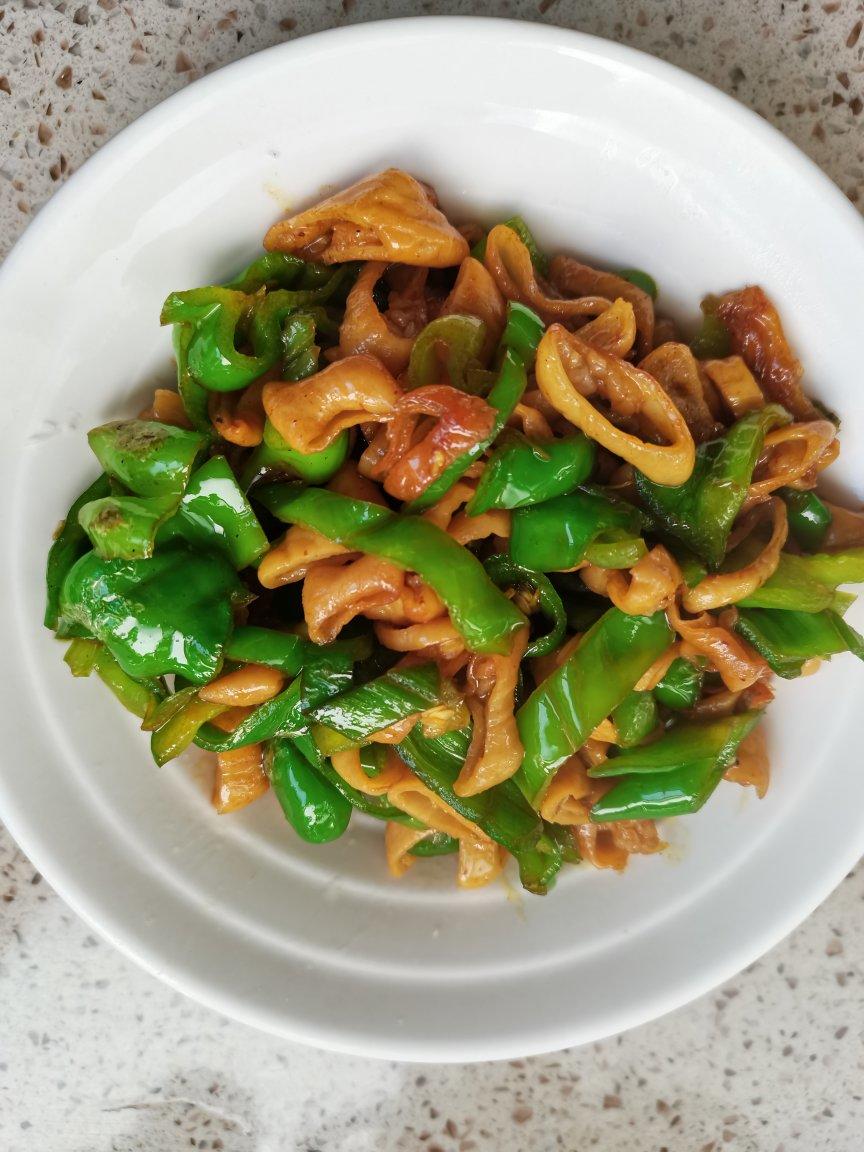 青椒炒肥肠