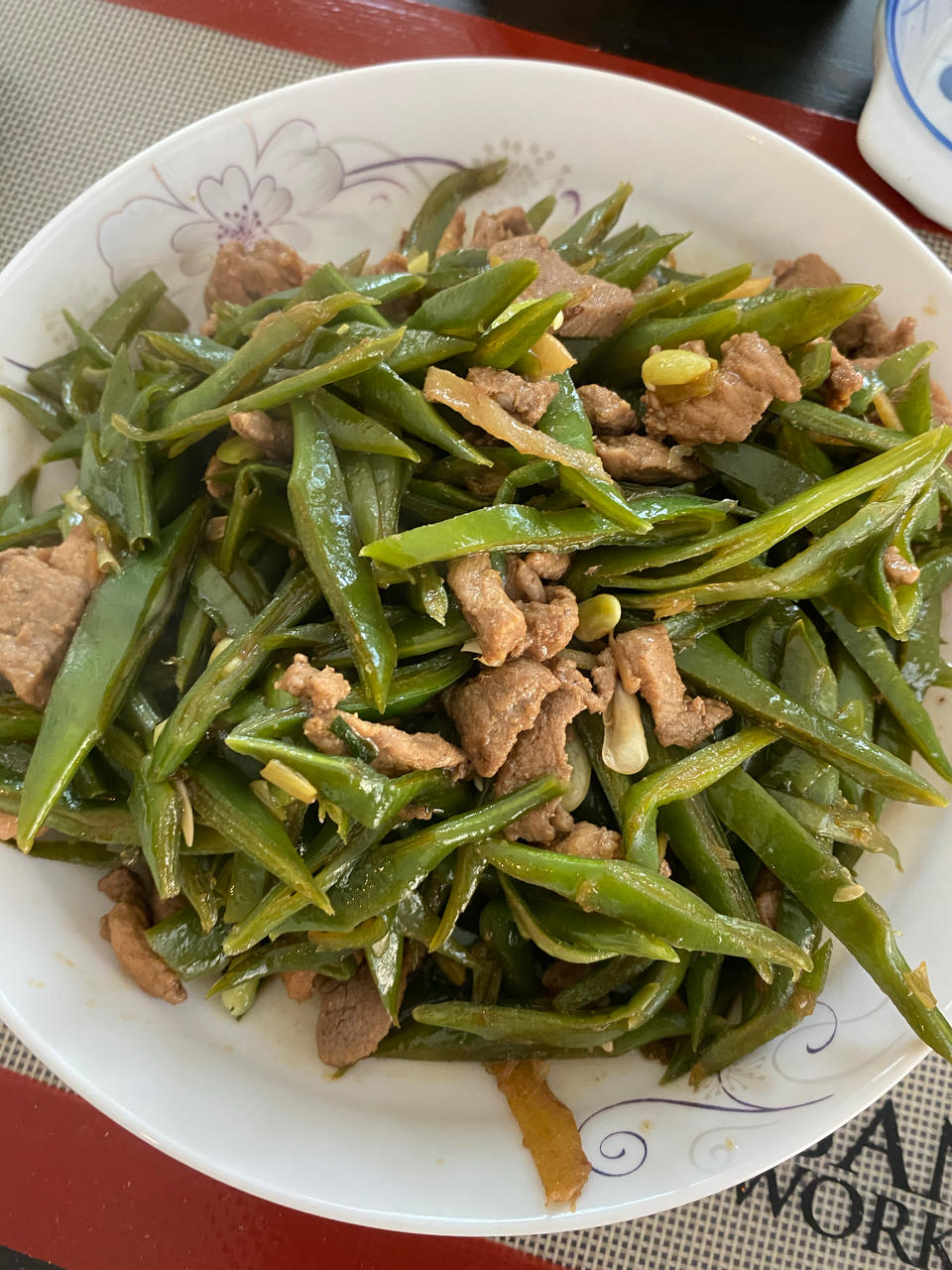 豆角炒肉丝