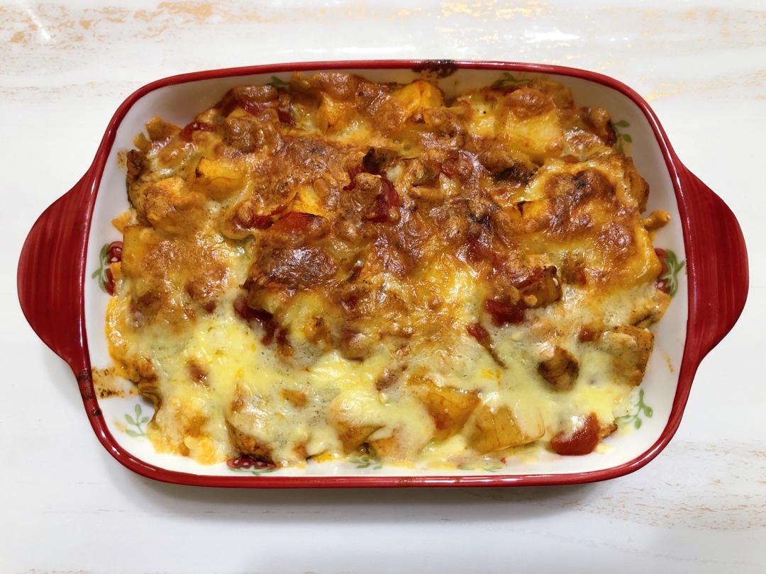番茄鸡肉浓情焗饭【两人份】