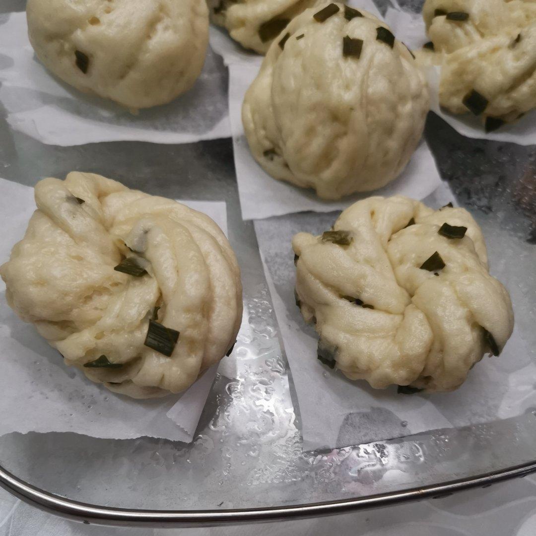 葱花培根花卷，一次发酵｜花样面食早餐