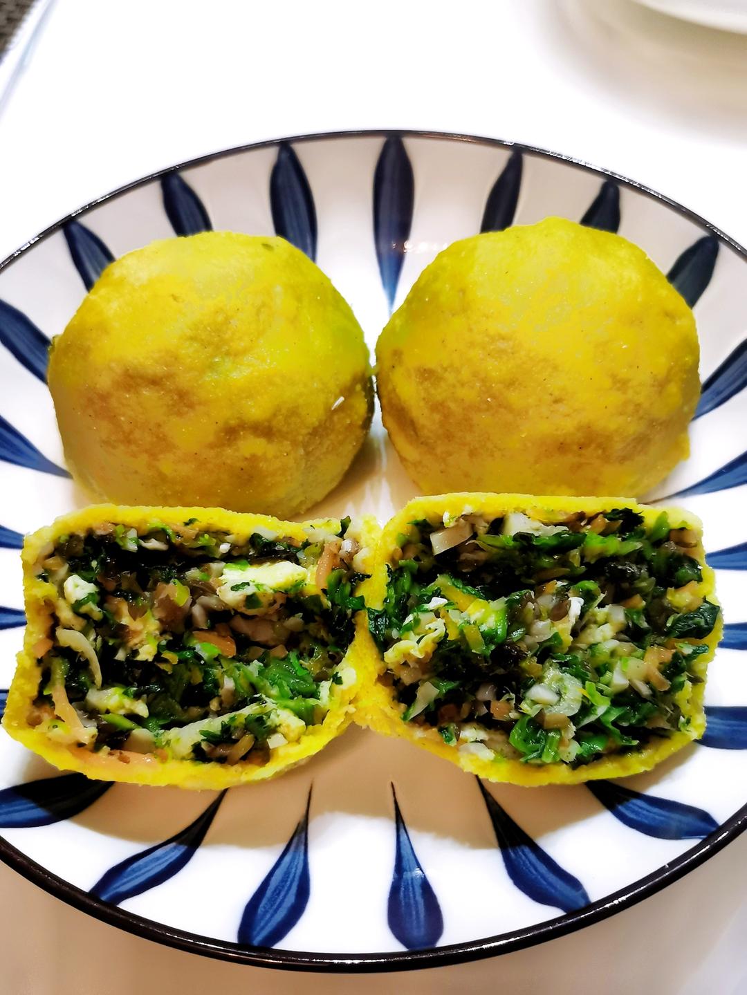 零厨艺也能做到获赞的薄皮大馅菜团子