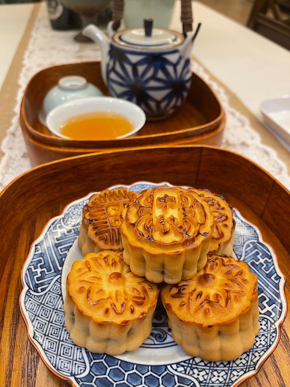 五仁月饼，馅料不发硬，回油快