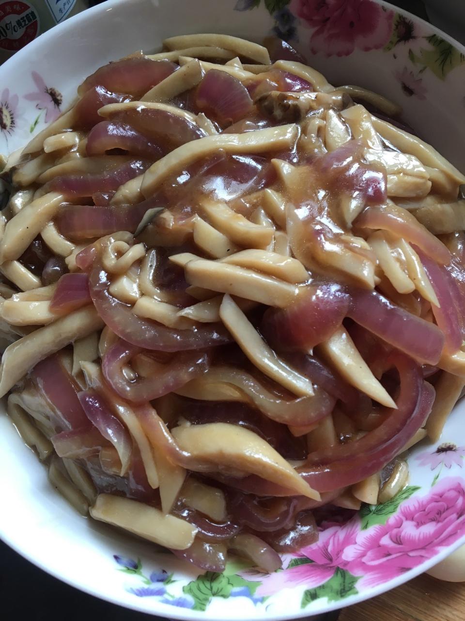 洋葱遇到杏鲍菇