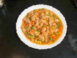 青豆玉米炒虾仁🍤的做法 步骤7