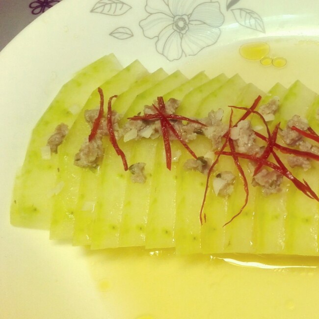 肉末蒸冬瓜