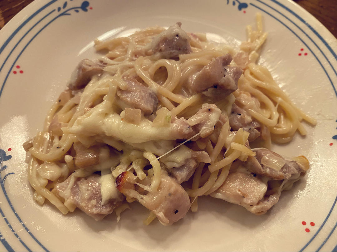 奶油蘑菇鸡肉焗饭