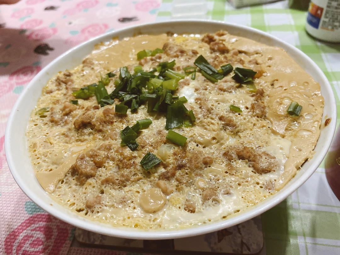 【豆腐肉糜抱蛋】肉饼蒸蛋的豪华做法，零难度！