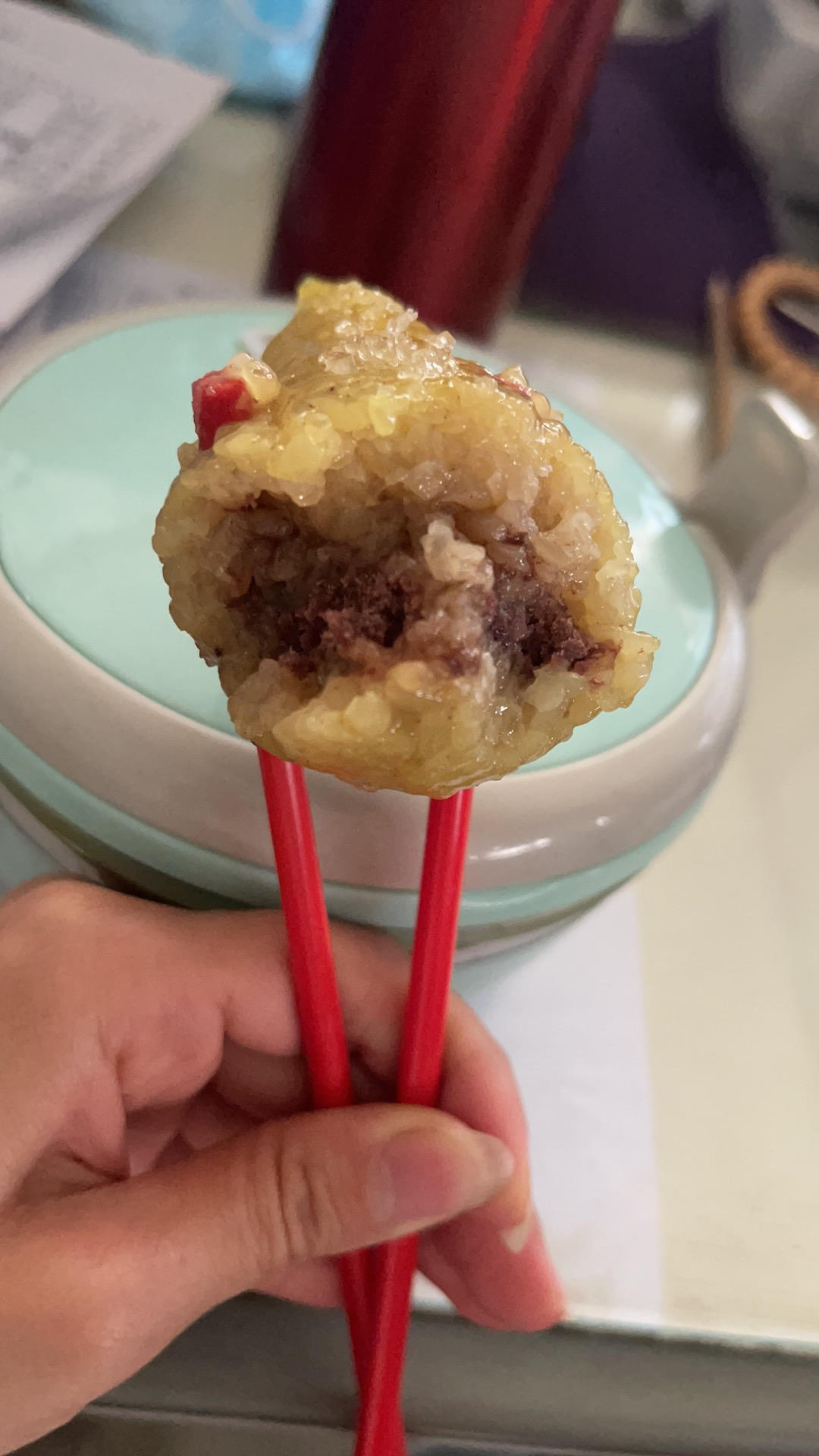 碱水豆沙粽
