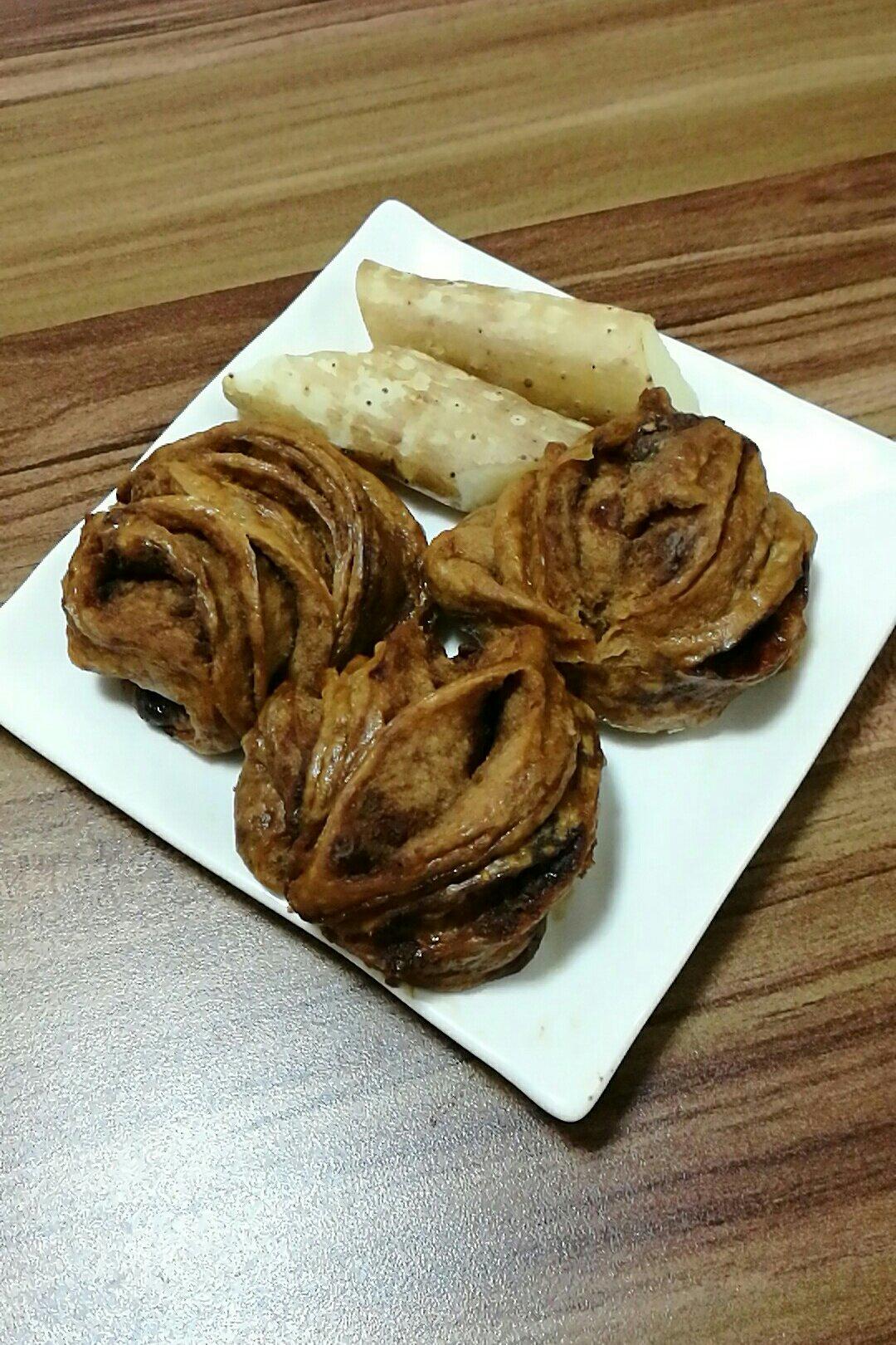 堂妈教你做麻酱黑芝麻花卷