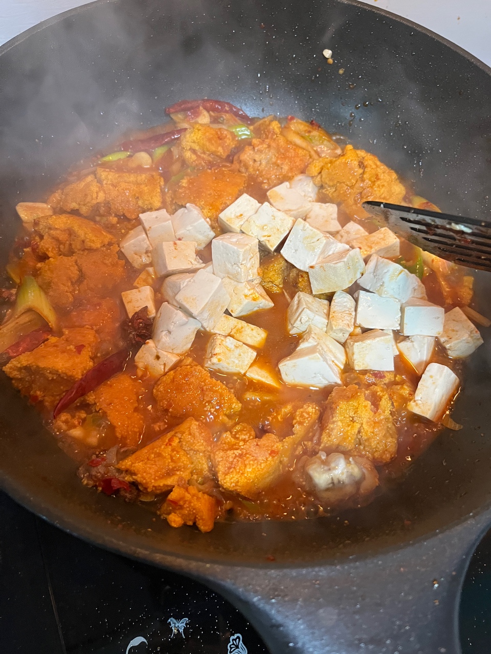 干锅鱼籽烧豆腐的做法 步骤15