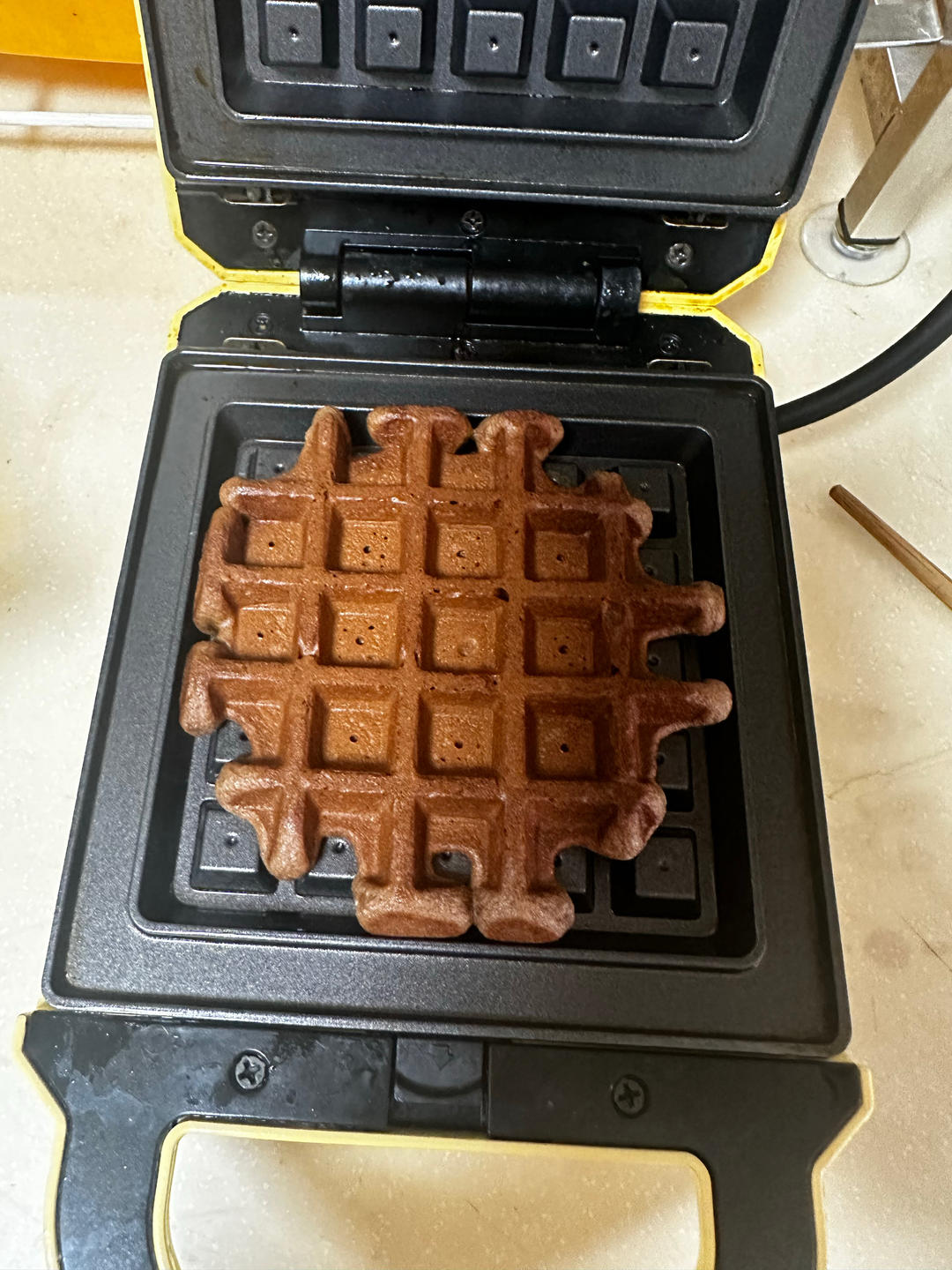 可可糯米华夫饼