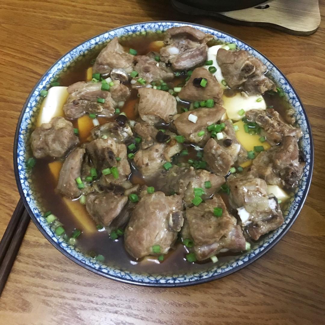 排骨蒸豆腐