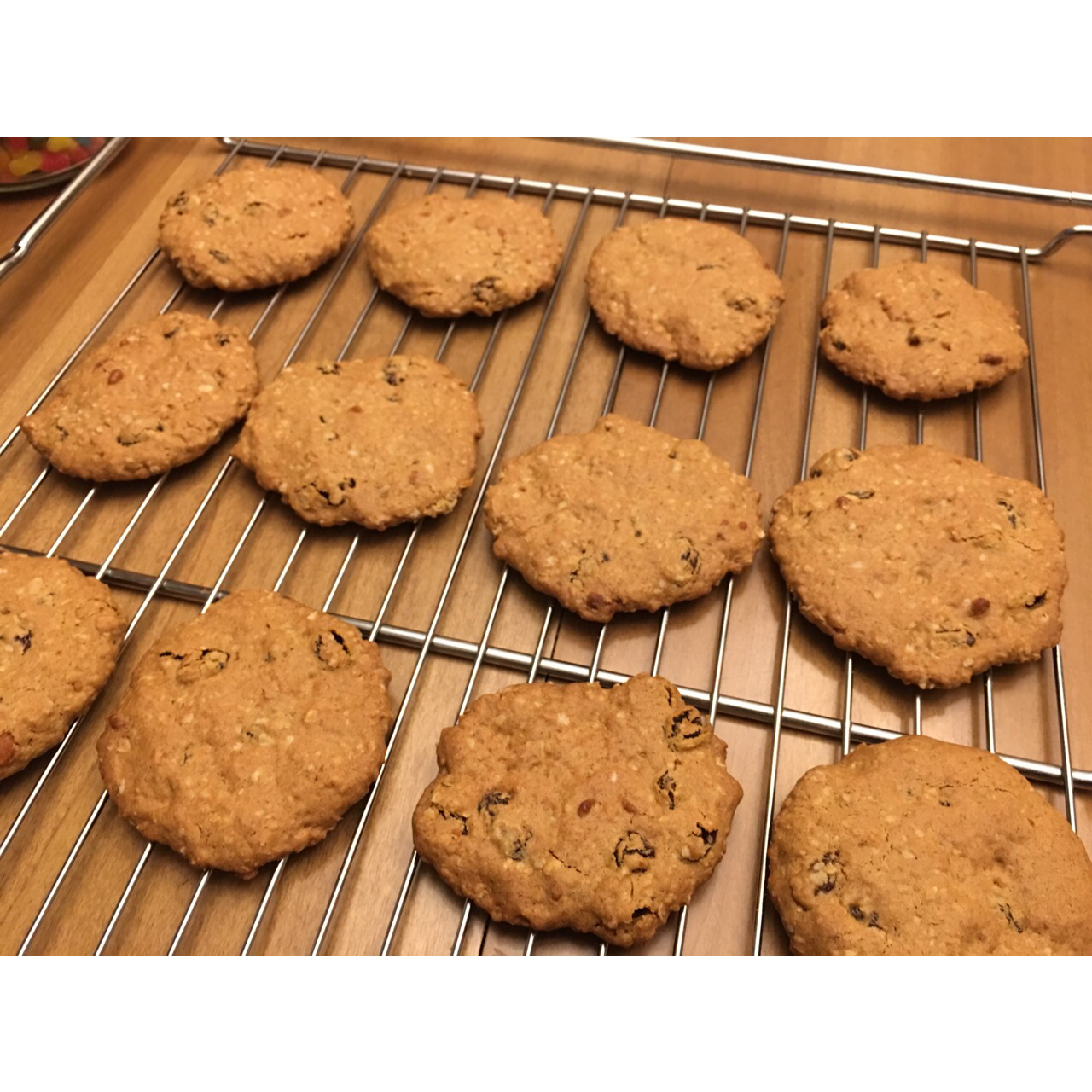 luna丸子做的黄糖燕麦葡萄甜饼