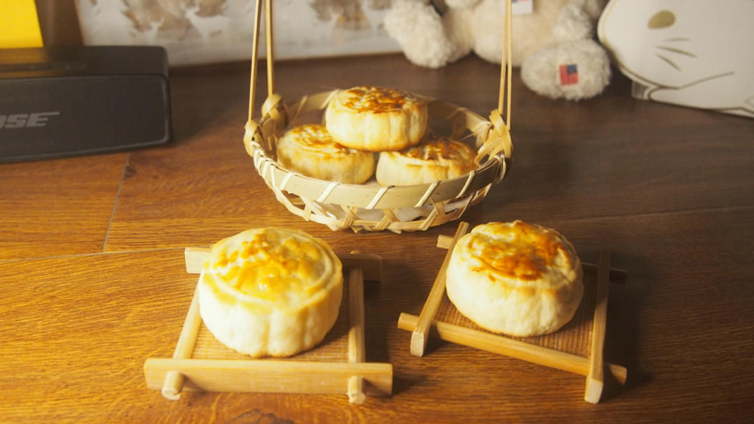 流心奶黄月饼（无吉士粉/转化糖浆版本）【曼食慢语】