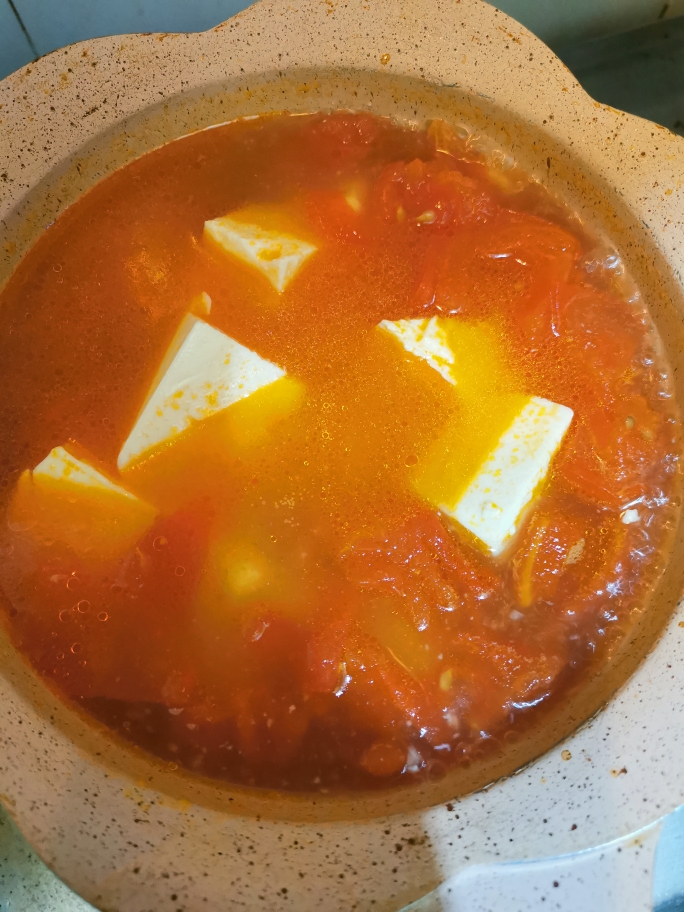 瘦身番茄豆腐汤的做法 步骤5