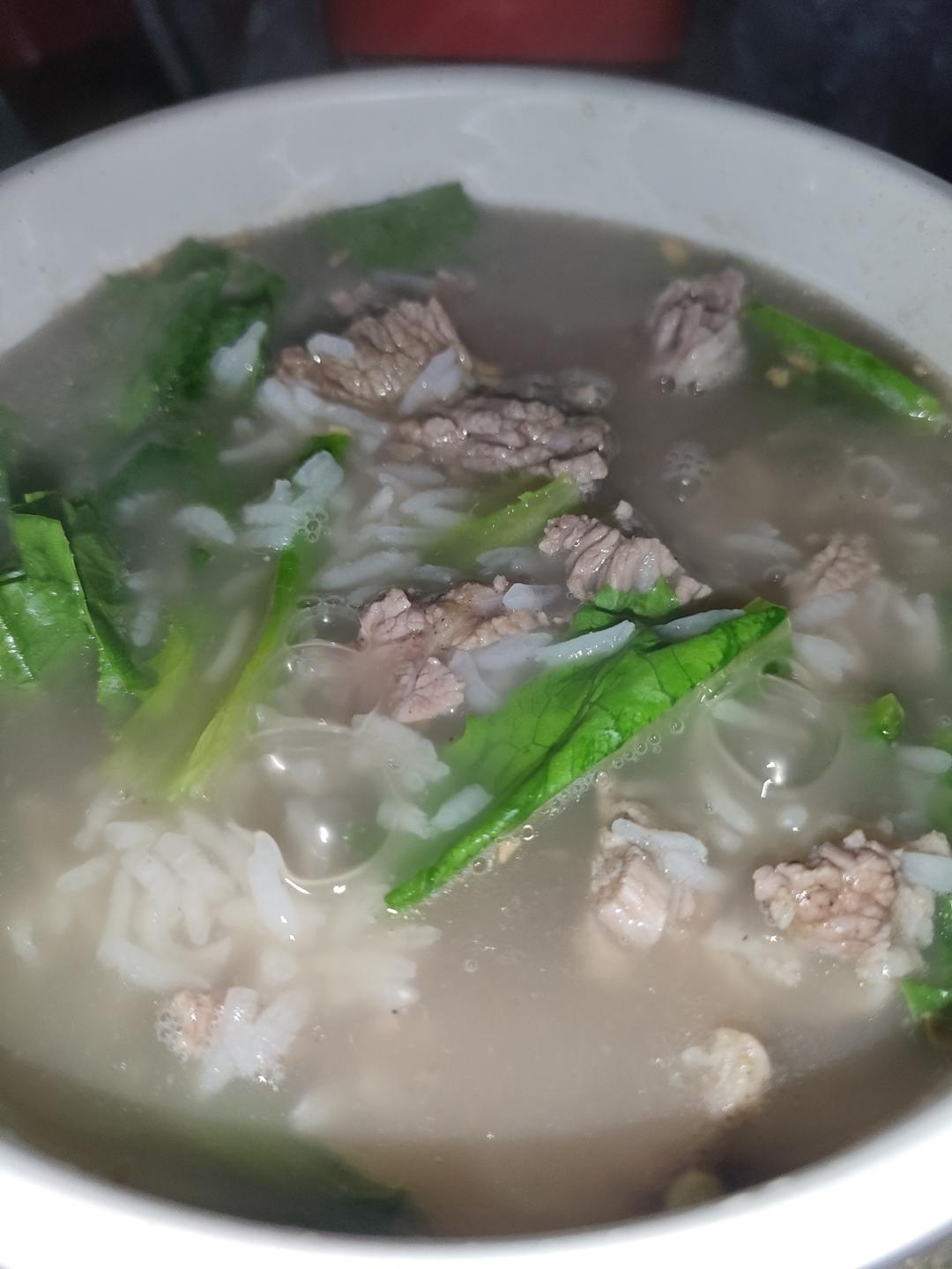 牛肉青菜粥