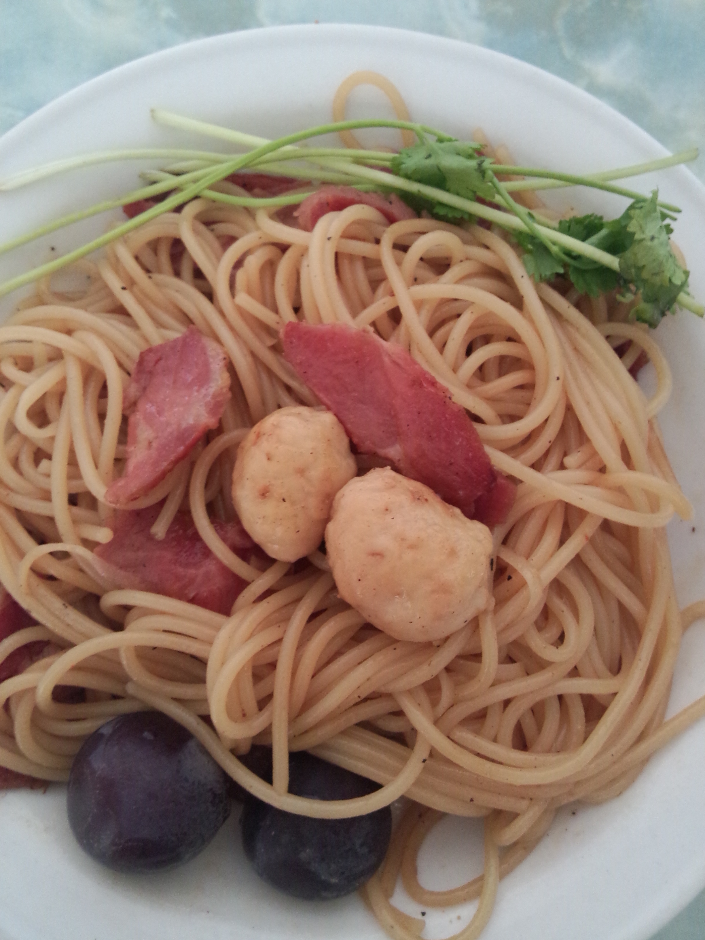 奶油培根意大利面（spaghetti）