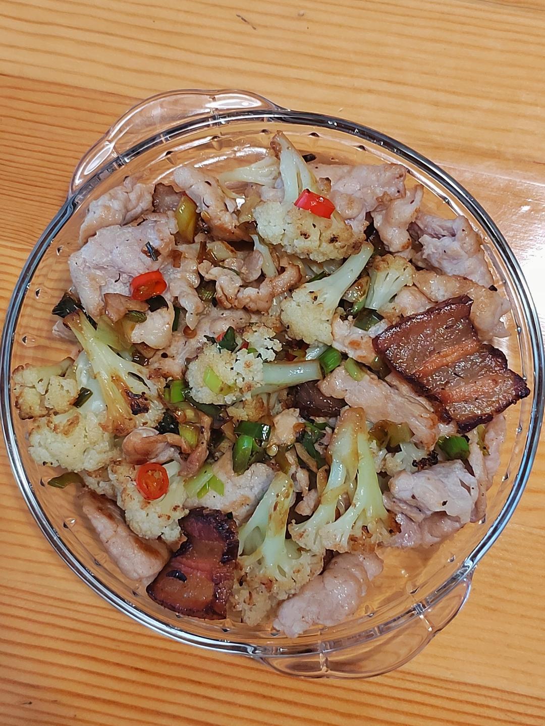 记忆中的味道·腊肉炒花菜