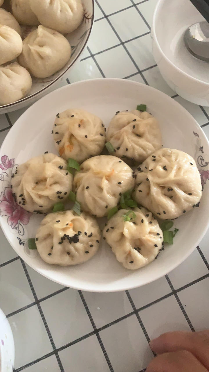 超美味的素馅水煎包