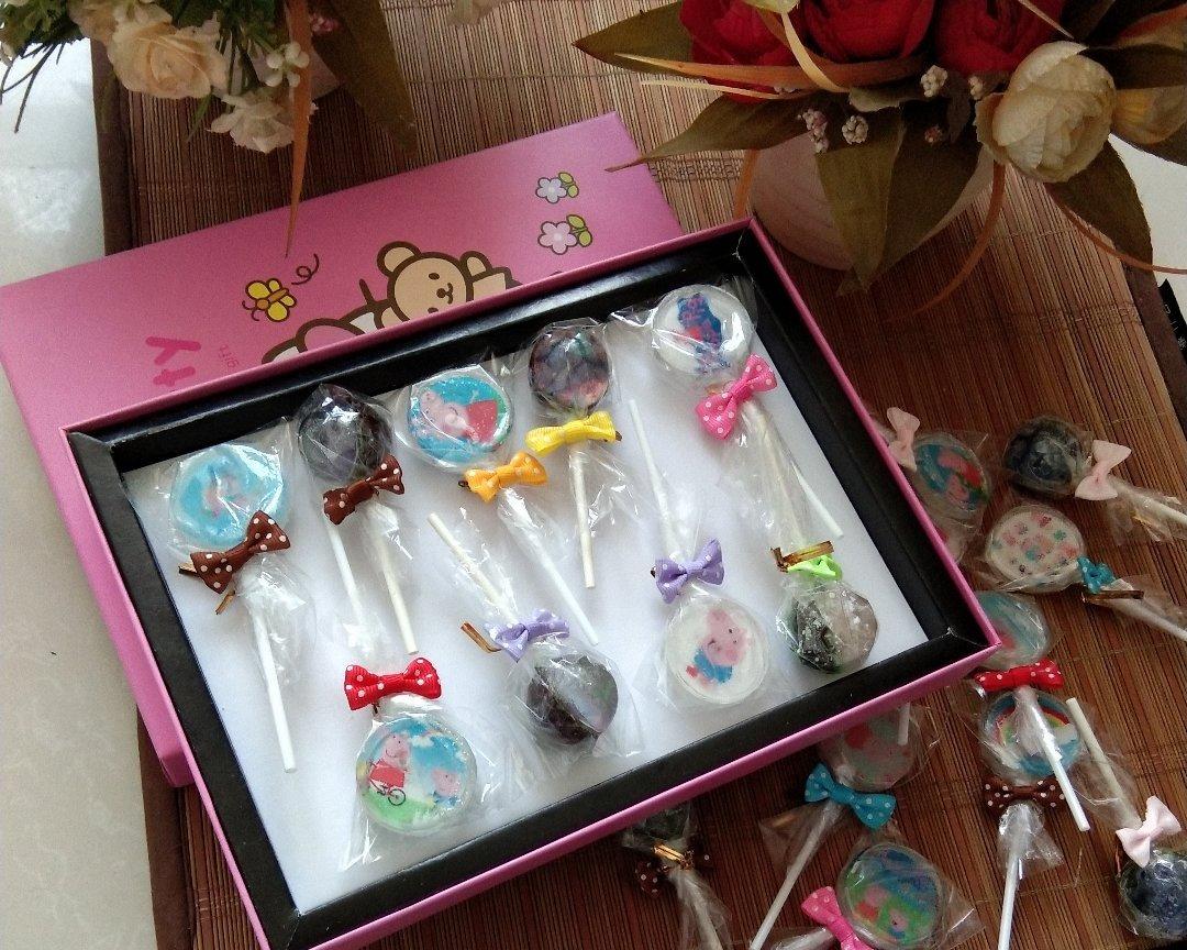 抖音3D水晶星空棒棒糖做法