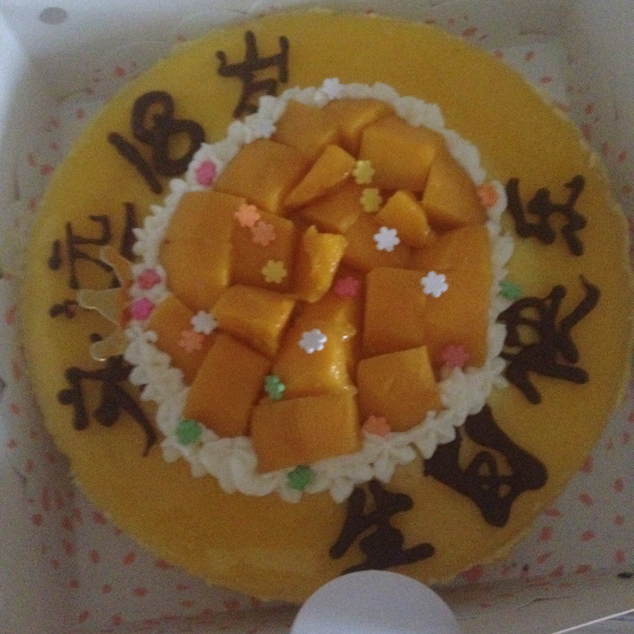 芒果酸奶慕斯加镜面 （8寸）