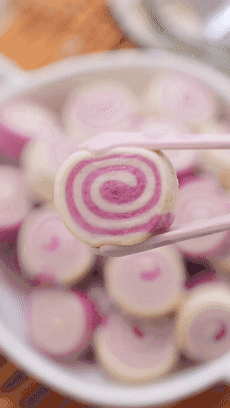 奶香紫薯卷【宝宝辅食】的做法 步骤11
