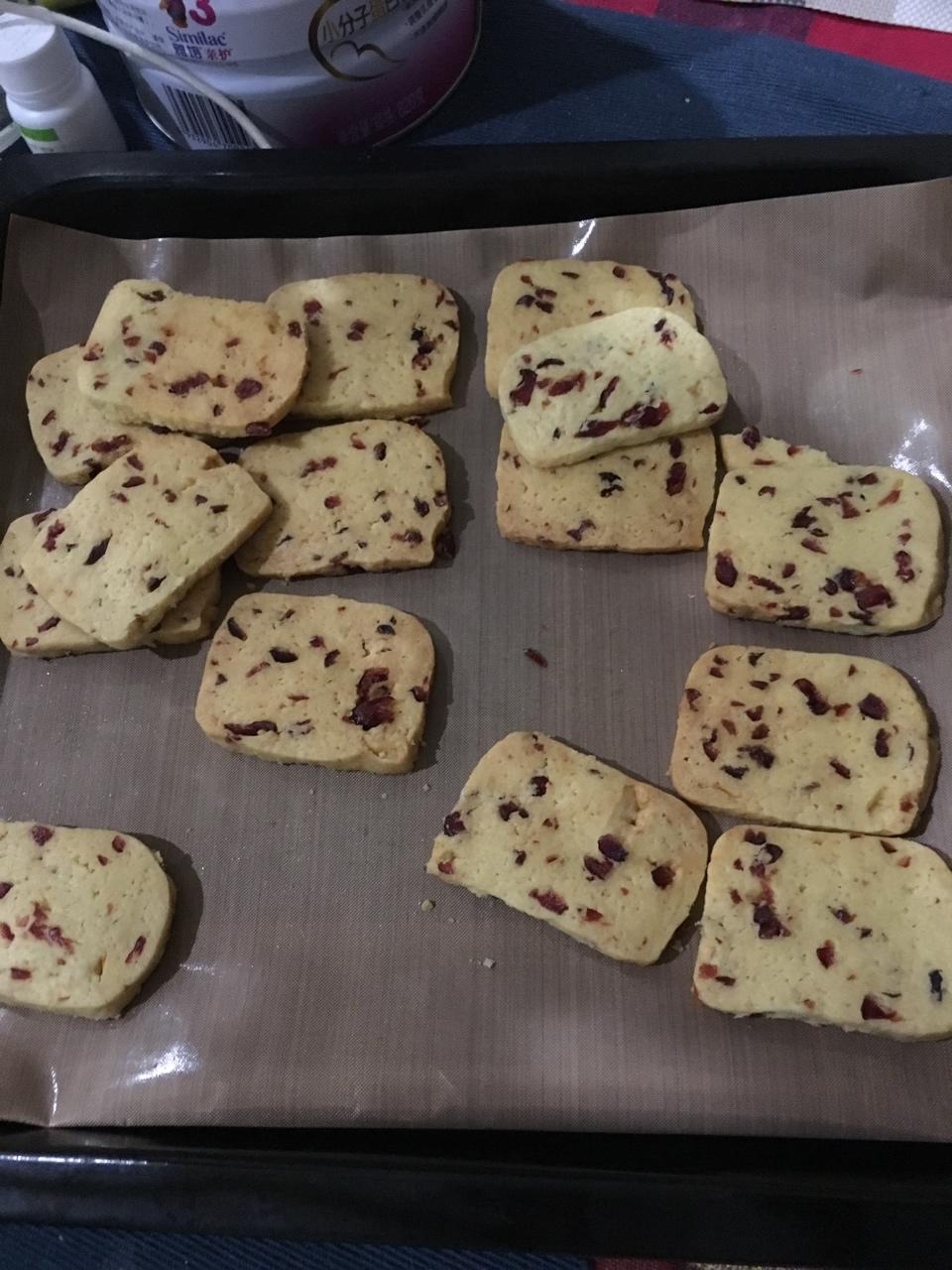 低糖少油版蔓越莓饼干