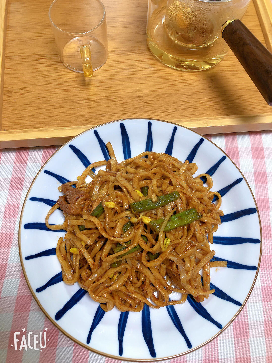 地道老北京扁豆焖面 豆角焖面 太好吃小心吃撑哦