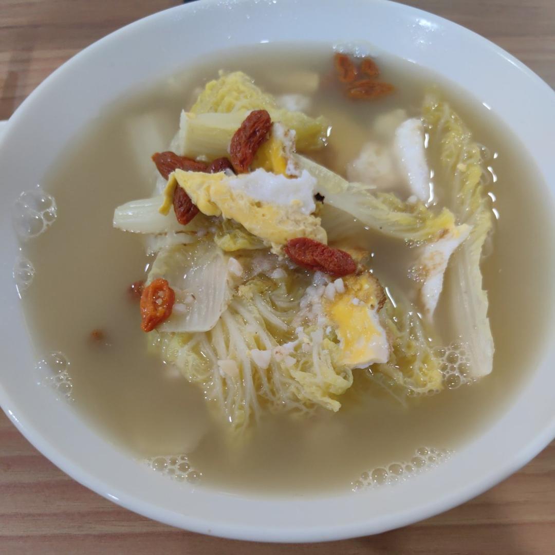 白菜鸡蛋汤味道绝了
