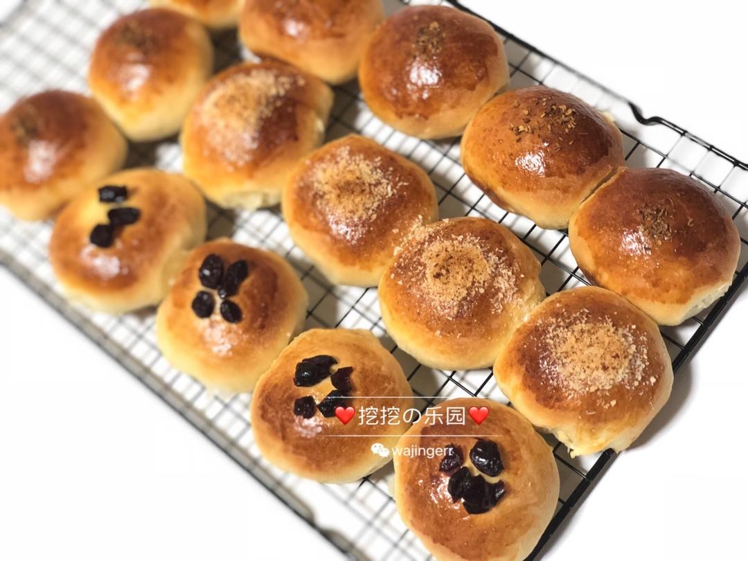 鲜奶油小餐包（一次发酵）