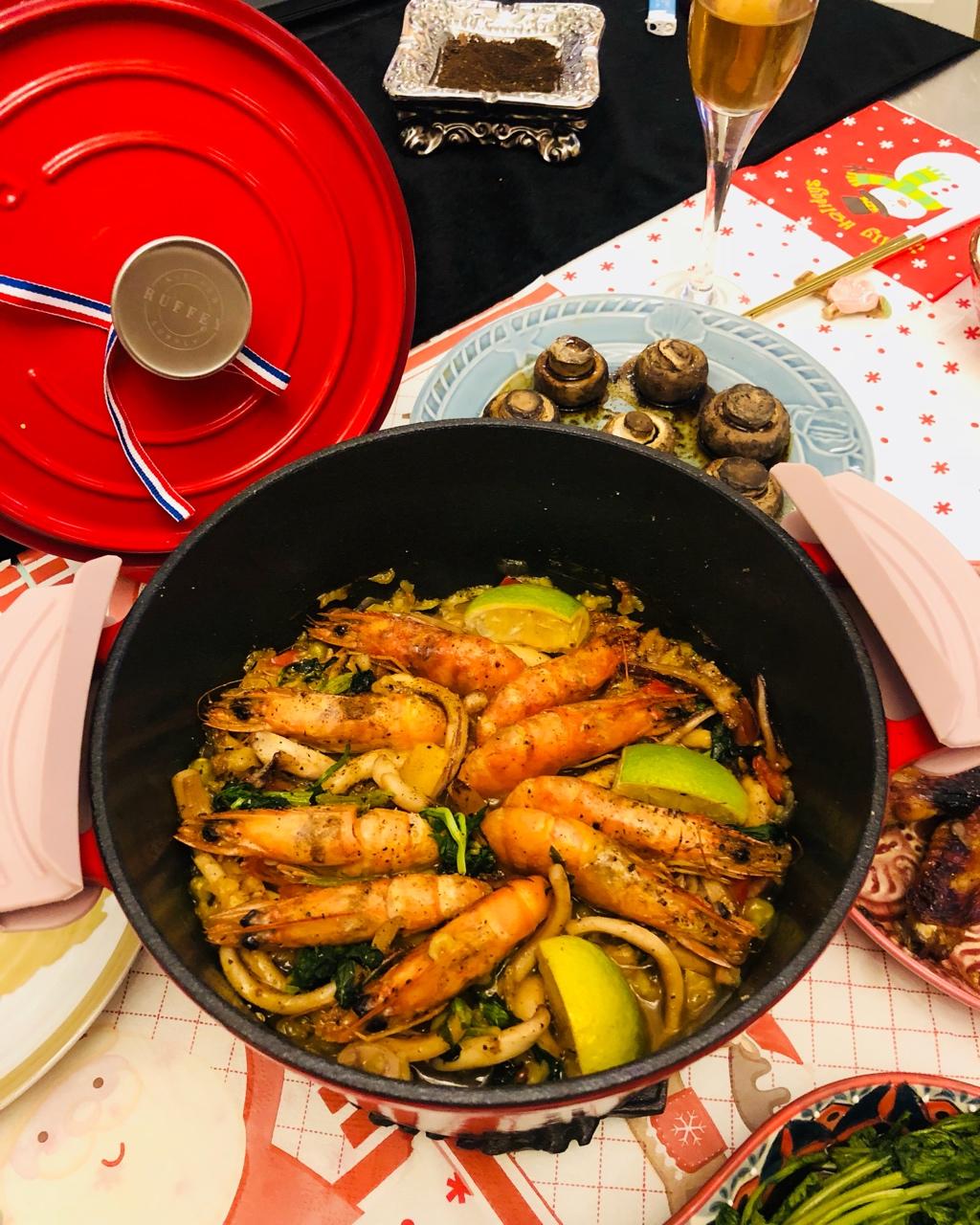 珐琅锅西班牙海鲜饭