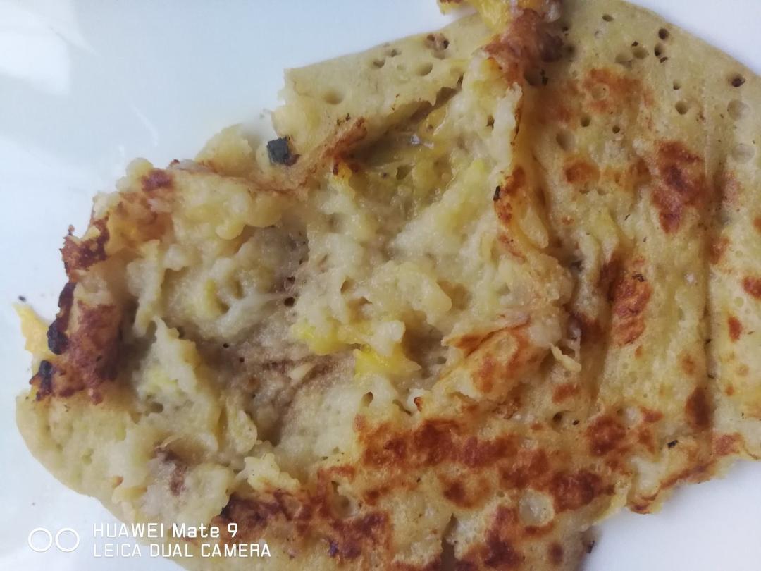 【减脂早餐】无油香蕉松饼（超简单）