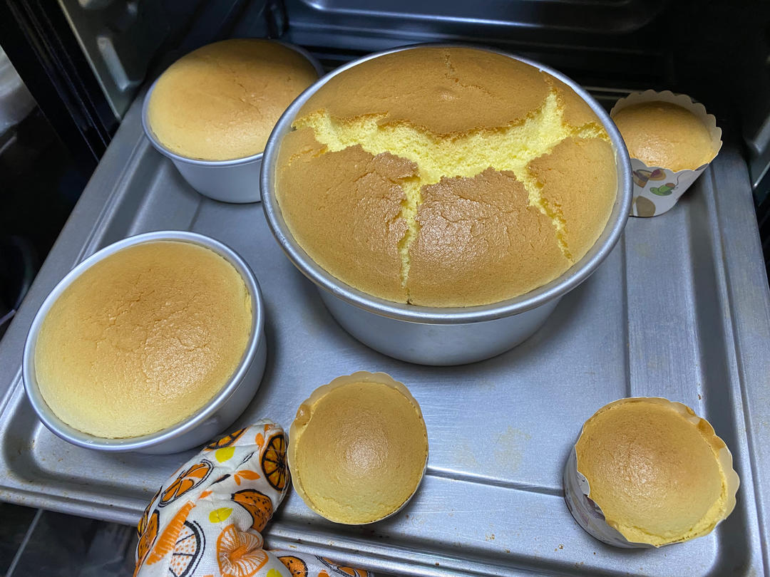 零失败6寸戚风蛋糕（十分钟制作，合适新手宝宝）