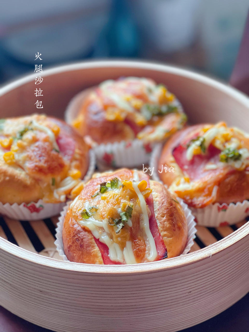 洋葱火腿片（培根）面包
