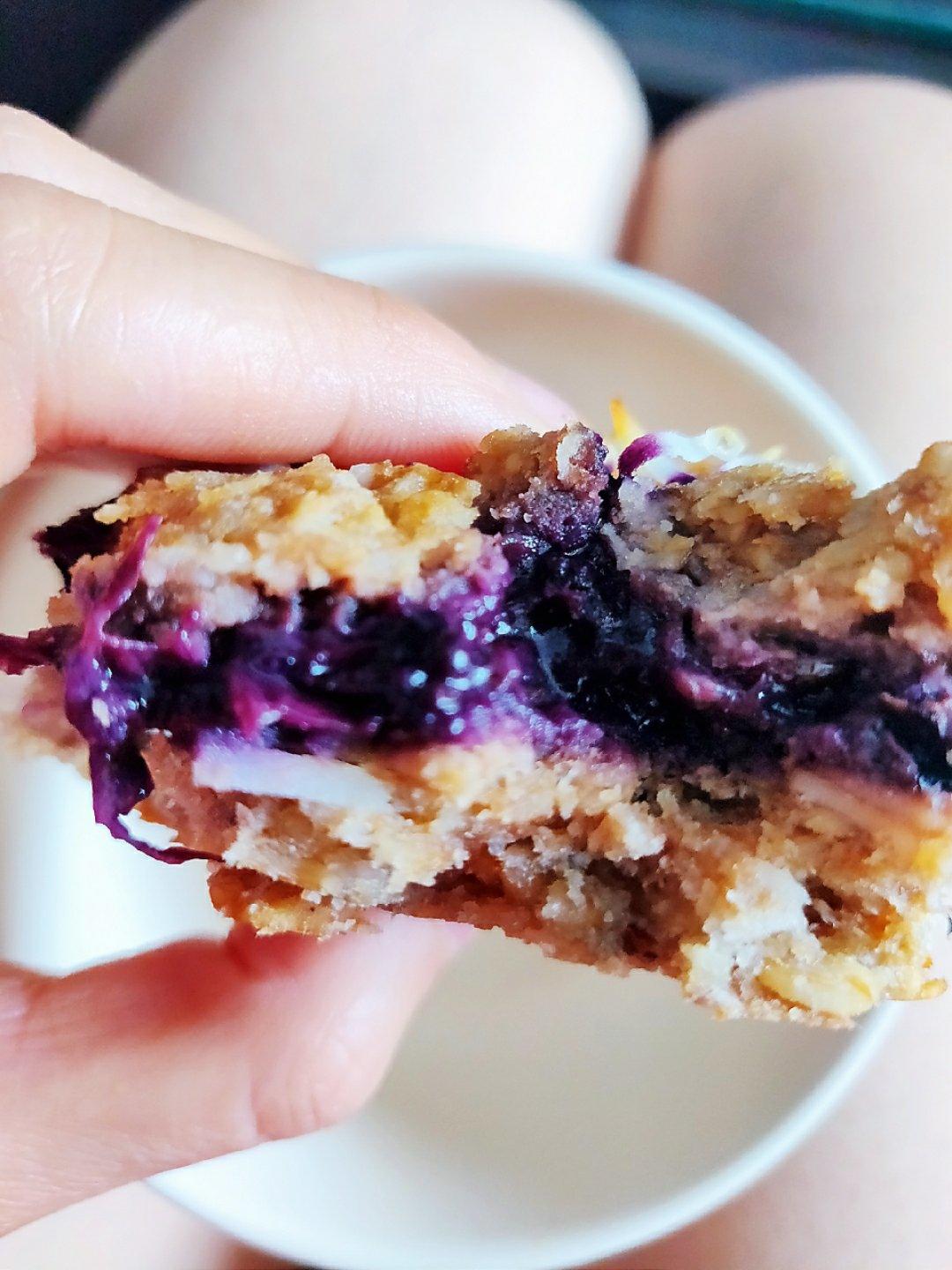 不一样的无糖蓝莓椰子燕麦棒 Blueberry & Coconut Oat Bars|健康减脂饱腹简单快手