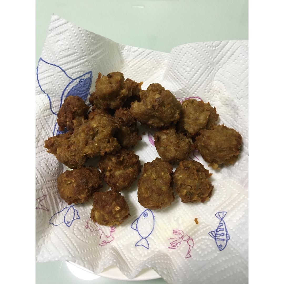 炸莲藕猪肉丸子-年味