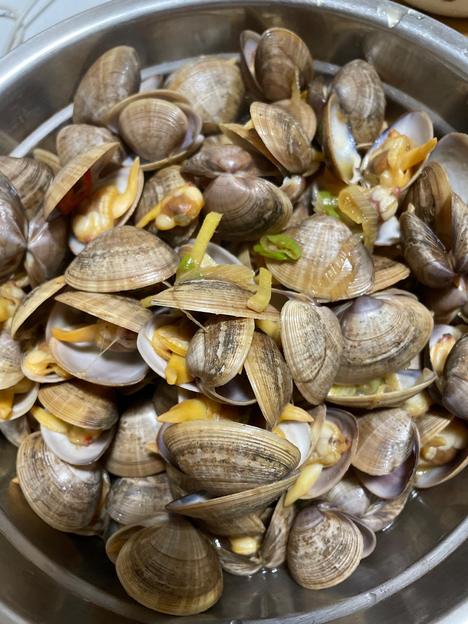米酒煮黄蚬子