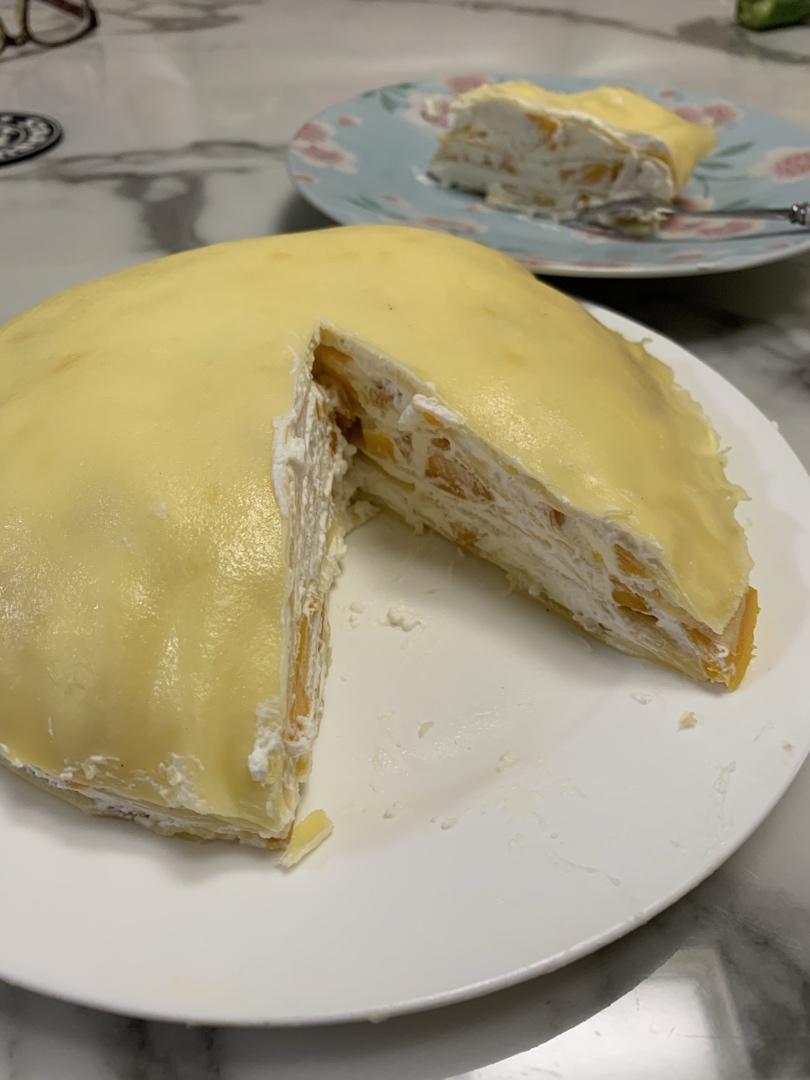 芒果千层蛋糕，100%成功告别煎皮无能